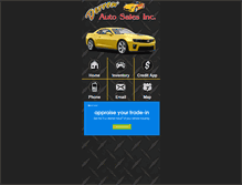 Tablet Screenshot of derrowautosales.com